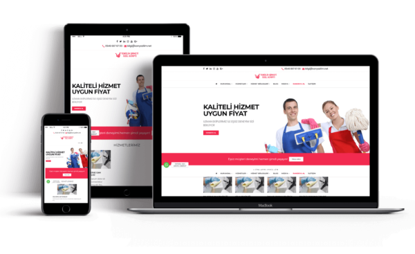 Temizlik Firma Web Sitesi Dakik13