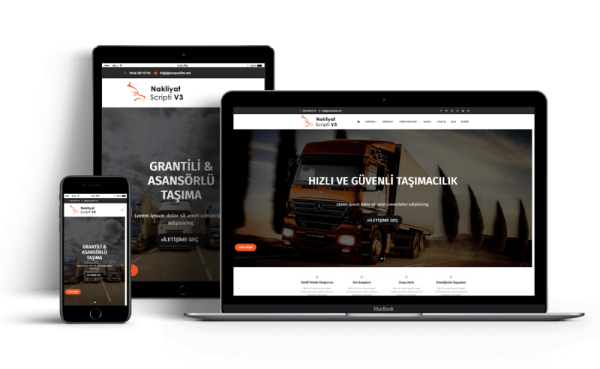 Nakliyat Web Site Paketi Dakik17