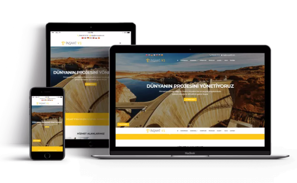 İnşaat Web Site Paketi Dakik18